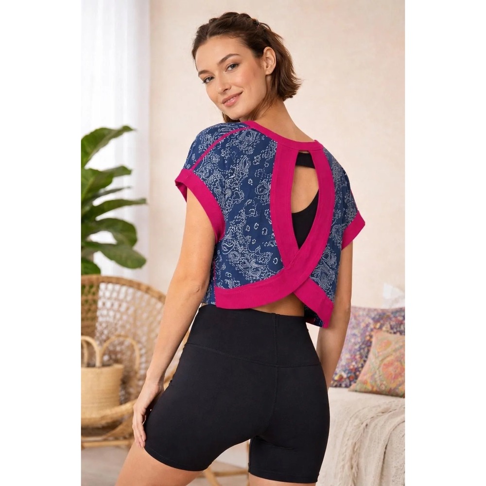 Natural Life Cut It Out Cotton Tee NWT